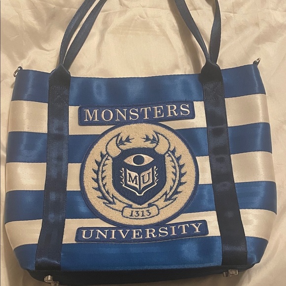 HARVEYS SEATBELT BAG DISNEY MONSTERS UNIVERSITY POSTER TOTE PURSE